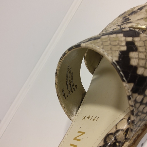 Anne Klein "Nadina" Iflex Snakeskin Print Sandal NEW- Sz. 6 - Picture 5 of 10
